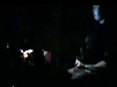 A nasty wife masturbates on a covert camera filming at night.